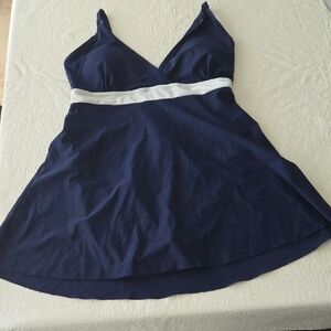 Shore Shapes Swimsuit Navy Blue Skort Style